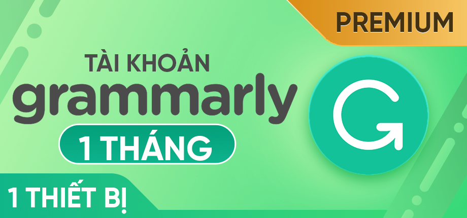 Grammarly Premium 1 tháng 1 thiết bị - Tài khoản